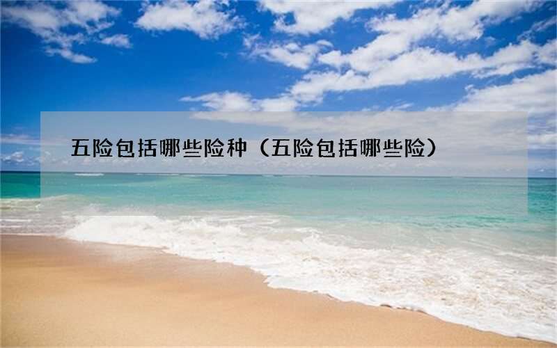 五险包括哪些险种（五险包括哪些险）