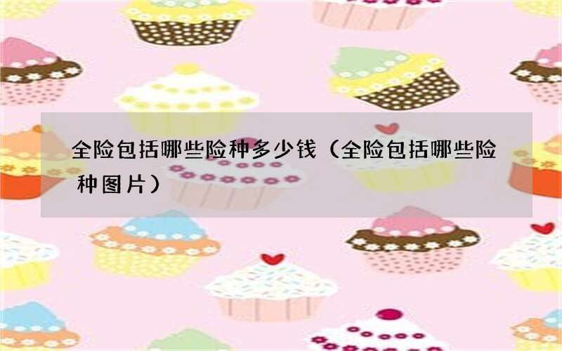全险包括哪些险种多少钱（全险包括哪些险种图片）