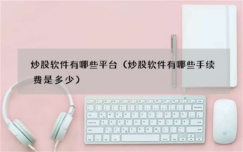 炒股软件有哪些平台（炒股软件有哪些手续费是多少）