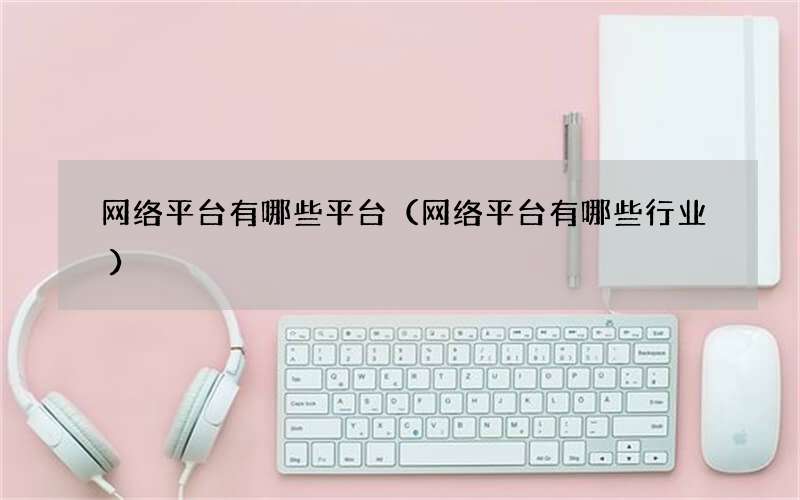 网络平台有哪些平台（网络平台有哪些行业）