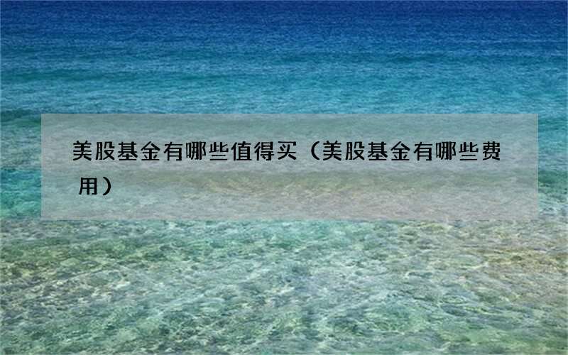 美股基金有哪些值得买（美股基金有哪些费用）